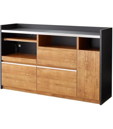 東馬 トウマ 大川家具 RESE(レセ) Amazon｜東馬 トウマ 大川家具 RESE(ﾚｾ) 天然木 ガラス キッチンボード