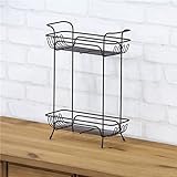 卓上ラック アイアン 幅27cm×奥行10cm×高さ36cm AKB-414BR ブラウン 生活用品 インテリア [並行輸入品]