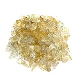 シトリン 穴あき さざれ石 5mm〜8mm パワーストーン 天然石 ハンドメイド 素材 パーツ 20g