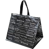 マッセ(MASSE) リセバッグ Lサイズ ブラック ポリエチレン 底板付き 発注単位1束(20枚/束) R-36