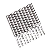 BESTONZON 面取りカッター ドリルビット 木工バリ取り 掘削研削盤 彫刻 1.8mm超硬 10本