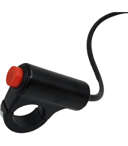 Motorcycle Switch Horn Handlebar Mount Push Button Momentary - Foto 6