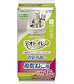 デオトイレ　消臭・抗菌シート　複数ねこ用　大容量　１６枚入　１２袋 デオトイレ （ケース販売） 「デオトイレ 複数ねこ用 1週間消臭・抗菌