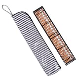 楽しく計算おしゃれそろばんセット(木製・23桁)　ヒッコリーストライプ・紺　日本製　N5702720