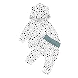 Tovadoo 子供服 ベビー服 男女共用 パーカー＋ズボン 二点セット 長袖 秋冬 動物の耳 ドット 水玉 キュート ファッション 保育園 旅行