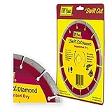 IVY Classic 38046 Swift Cut 9-Inch Dry and Wet Cutting Segmented Diamond Blade with 7/8 - 5/8-Inch A