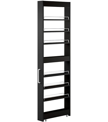 Amazon.co.jp: 8tail キッチンワゴン 隙間収納 幅20 奥行60 ブラック