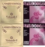 チェロ弦セット LARSEN SPIROCOREクローム巻