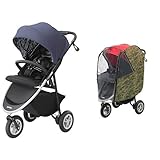 【セット買い】 アップリカ ベビーカー Smooove(スムーヴ) AB マリンポルカドットNV + 純正レインカバー