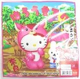 ハローキティ プチタオル(鹿せんべい) ハローキティ プチタオル(鹿せんべい)