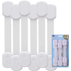 ベビーガード チャイルドロック 子供 安全 ストッパー 引き出しロック 二重ロック長さ調整可 地震対策 安全ロック 赤ちゃん 子供の怪我防止 使用簡単 (6本)