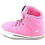 Supra Crib Vaider Size 3 Pink-White Skate Shoes