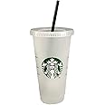 スターバックス サイレン ロゴ 再利用可能 プラスチックコールドカップ 24液量オンス