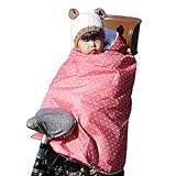 自転車専用防寒ポンチョ 暖かい ポンチョ 防寒 子供 自転車専用 防寒ポンチョ 撥水 ボア キッズ 幼稚園 保育園 送迎 1歳～6歳 秋冬 冬 雨風 あったか 防寒 ブランケット ベビー ブランド 人