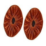 Homyl 洗濯可能　スリップオン　再利用可能　靴カバー　家庭用　ブーツ　オーバーシューズ　全10色 - 褐色