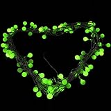 Fuloon　10M 80球チェリー　ソーラーLEDライト　庭園ガーデンライト　クリスマス、パーティー、結婚式 (グリーン)