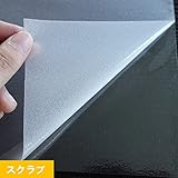 窓ガラス透明断熱フィルム 透明 光も入るオ フィス 会議室 無接着剤 貼り付け簡単 (90CM×200CM, カラー10スクラブ)
