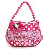 ショルダー バッグ ポシェット キッズ 子供 ドット柄 チェリー ピンク スマホ かばん 鞄 斜めがけ たすき掛け 女の子 誕生日 入園 入学