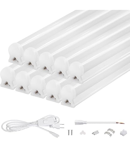 Amazon | 電球色 器具一体型 LED蛍光灯 40W形 直管 2800LM 節電18W