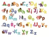 Animal Alphabet Wall Decals - Fun and Educational Letters for Nursery and Kids Rooms - Easy Peel Sti
