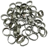 phalatina 5C F型 接栓 アンテナ 電波 同軸 接続 ケーブル用 強加圧 カシメ リング 業務用 プロ 選べる 個数 (０５０個)