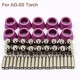 TOSENSE プラズマ カッター 切断機消耗品  ノズル カップ チップ セット CUT 60