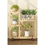 木製フラワーラック室内植物スタンド木製植物フラワーディスプレイスタンド木製ポットシェルフストレージラック屋外 (色 : A1)