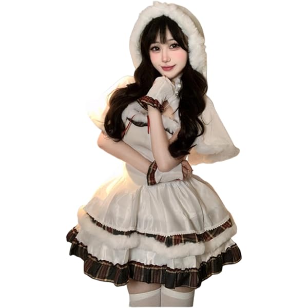 Amazon.co.jp: [Malymoon] サンタ クリスマス 花嫁 赤 白 レッド