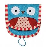 Ollie the Owl - Animal Shape Cotton Mitt - Zoo Glove - Puppet - Wash Cloth - Children Bath Brush - B