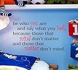 Dr Seuss Those Who Matter Dont Mind Quote Vinyl Wall Decal Children Bedroom N... by GMDdecals [並行輸入品