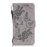 OMATENTI Huawei P9 Lite ケース, Huawei P9 Lite 高級PUレザー ケース 手帳型 保護ケース カード収納ホルダー付き 横置きスタンド機能付き マグネット式 スマホ