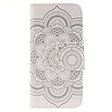 iPhone 5C ケース, UNEXTATI 手帳型ケース, Apple iPhone 5C ケース カバー, 高品質 PUレザー 手帳型 ウォレット型 財布型 保護カバー カード収納 スタンド機能