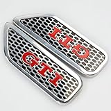 新しい GTI 全車対応 アルミニウム合金改造 車ロゴ ステッカー 車ロゴ エンブレム 車ロゴ シール 車用 エンブレム 車のフェンダー用の3Dメタルステッカー 車用デカール 車用ステッカー リアトランクエンブレムバッジデカール 車用装飾ステッカー (GTI) [並行輸入品]