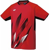 新品未使用　YONEX ゲームウェア レッド Amazon.co.jp: [ヨネックス] ゲームシャツ ジュニアゲームシャツ