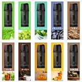 ECOCCO 交換用ドクタースティックtypeXカートリッジ リキッドポッド 電子タバコDR.STICKTYPE Xに使用できるカートリッジ 10風味 POD フレーバー スティックTYPEX 爆煙 10個入り (10風味) 日本国内製