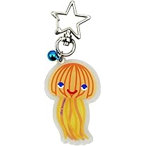 Amazon.co.jp: [ザ・アクセス] キーホルダー 赤クラゲ クリア