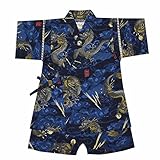 甚平スーツ キッズ ボーイズ 男の子　子供 夏物 ドラゴン 花火 和柄 水玉 夏祭り fo-jink120cmNo.16