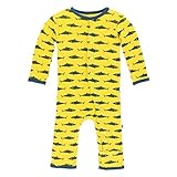 KicKee Pants baby-boys印刷カバーオール カラー: イエロー