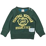 【秋冬物】OFFICIAL TEAM(オフィシャル チーム) “ROCKETS"W color裏毛トレーナー 80cm /GREEN NO.OT-15AW-702