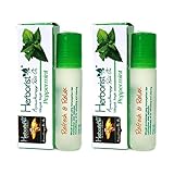 Herborist アロマテラピー リフレッシュオイル ロールオン ペパーミント 10ml × 2本セット