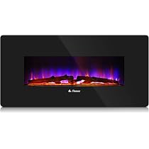 TURBRO 36 Inch Electric Wall Mounted Fireplace with Alternative Standing  Base - Adjustable Flame Effects, Thermostat, Timer, Remote Control, 1400W  Heater : Amazon.sg: Home