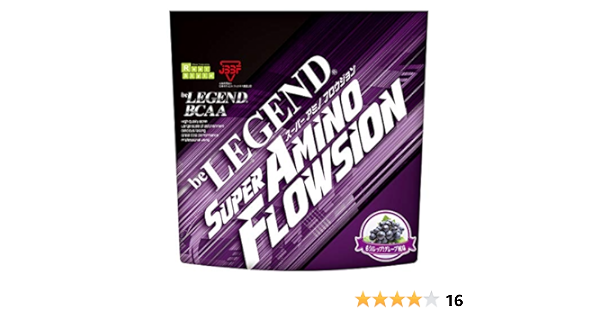 Amazon ビーレジェンド aa グルタミン シトルリン Super Amino Flowsion もう１レップ グレープ風味 4g ビーレジェンド Be Legend aa