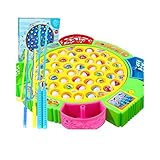 [Huluwa]Huluwa Fishing Game Fishing Educational Games with Music & Autorotation for Toddlers Childre
