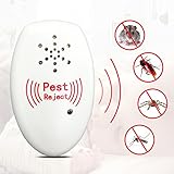 RaiFu 超音波式害虫駆除機 超音波 蚊 ゴキブリ ネズミ撃退器 ネズミや害虫対策 安全無毒 低消費電力設計　放射線なし 化学なし 昆虫忌避 キッチン ベッドルーム用 ガレージ ホテル 病院 4pc