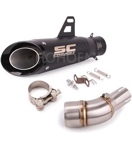 Amazon | YZF-R25/YZF-R3 MT-25/MT-03 エキゾーストパイプ 中間