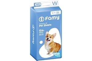 Famy(ファミー) ペットシーツ W消臭 うす型 ワイド 104枚入り JPP…