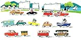 Marmont Hill vintage-kids ' Cars 'キャンバス壁アート 24" x 12" MH-KIDCUR-53-C-24