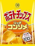 湖池屋 ポテトチップス リッチコンソメ 60g✕12袋