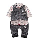 (プタス)Putars ベビー服 子供服 上下セット シャツ ベスト 三点セット 男の子 五分袖 星柄 可愛い 秋 冬 スポーツ 運動会 旅行 記念日 プレゼント 6ヶ月-3歳