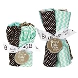 Cocoa Mint 8 Pieceﾂ?Bib and Burp Cloth by Trend Lab [並行輸入品]